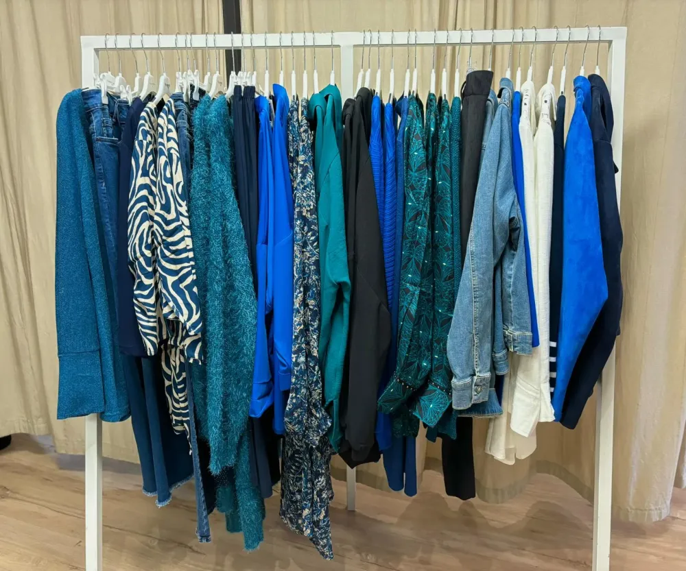 Collection vêtements bleus