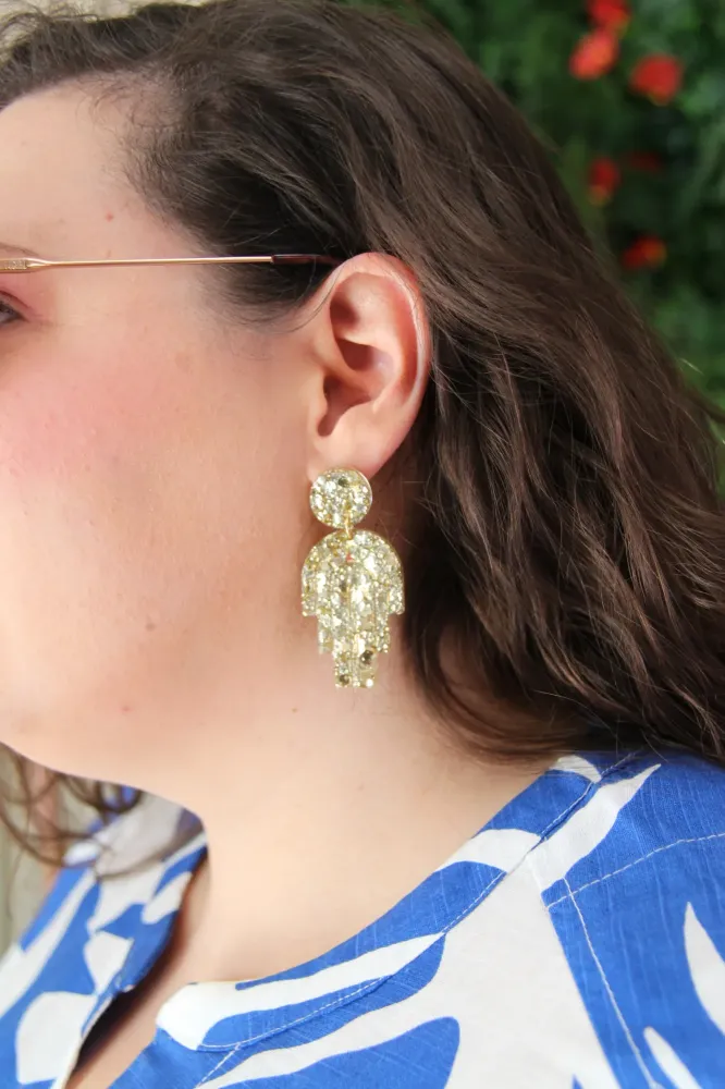 Boucles d'oreilles dorées